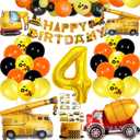 Birthday Party Supplies & Decorations - Construction Balloons & Garland Kit, Perfect for Quarantine Parties