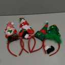 Aodaer 6 Pieces Christmas Headbands Christmas Party Favors Xmas Tree Costume Headbands Elf Hair Hoop for Xmas Party Supplies Holiday Decoration