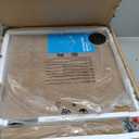 Patio Umbrella Base, 43lbs Outdoor Heavy Duty Square Concrete Stand, Fits 6-12ft Fringe Market Umbrella, Teak Brown