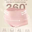 Sunm Boutique Combed Cotton Underwear for Women, Full Coverage High Waisted Women's Briefs, Soft Breathable Ladies Panties (L)
