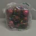 Christmas Ball Ornaments Wine Red Christmas Tree Decorations with Hang Rope-36pcs Shatterproof Christmas Ornaments Set with 6 Styles in 3 Sizes(Small Medium Large)