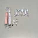 Dnil 2-Pack Adult Electric toothbrushes for Oral Care, Rechargeable Sonic Toothbrush Set, 35,000 VPM, 10 Replaceable Brush Heads, 5 Modes (White & Pink)