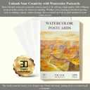 SuFly Sketchbook and Pencils Sets, Sketch Supplies Complete: Sketchbook 9x12, Watercolor Postcards, Graphite (12B-4H), Charcoal Pencils (Hard/Medium/Soft), Sketching Kit for Kids 9-12.