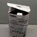 Cooking Utensils Set- 35 PCs Kitchen Utensils with Grater,Tongs, Spoon Spatula &Turner Made of Heat Resistant Food Grade Silicone and Wooden Handles Kitchen Gadgets Tools Set for Cookware (Dark Gray)