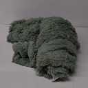 Bedsure Fuzzy Sherpa Faux Fur Twin Blanket Sage Green Cozy Gifts for Women Men, Soft Fleece Plush Warm Minky Thick Blanket Twin Size for Bed, Room Decor Dorm Essentials Sage Decor Gifts, 60x80