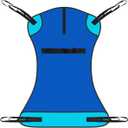 Vive Patient Lift Sling - Full Body Mesh Sling for Showering & Home Use - Transfer Sling for Elderly & Disabled - Patient Transfer Blanket & Lift Pad Assist Device for Bed Positioning & Lifting (Blue)