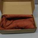 a moment Pack of 2 Decorative Chenille Throw Pillow Covers with Twill Cushion Covers for Sofa Living Room Couch Bed 20x20 Inch Rust