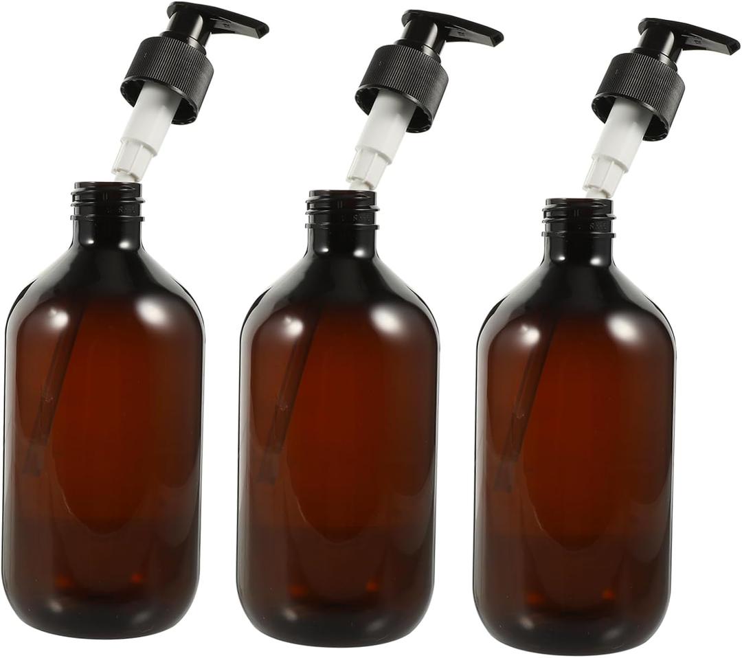3pcs Bathroom Lotion Bottle Hand Soap Pump Dispenser Pet Shampoo Containers 3pcs Bathroom Lotion Bottle Hand Soap Pump Dispenser Pet Shampoo Containers