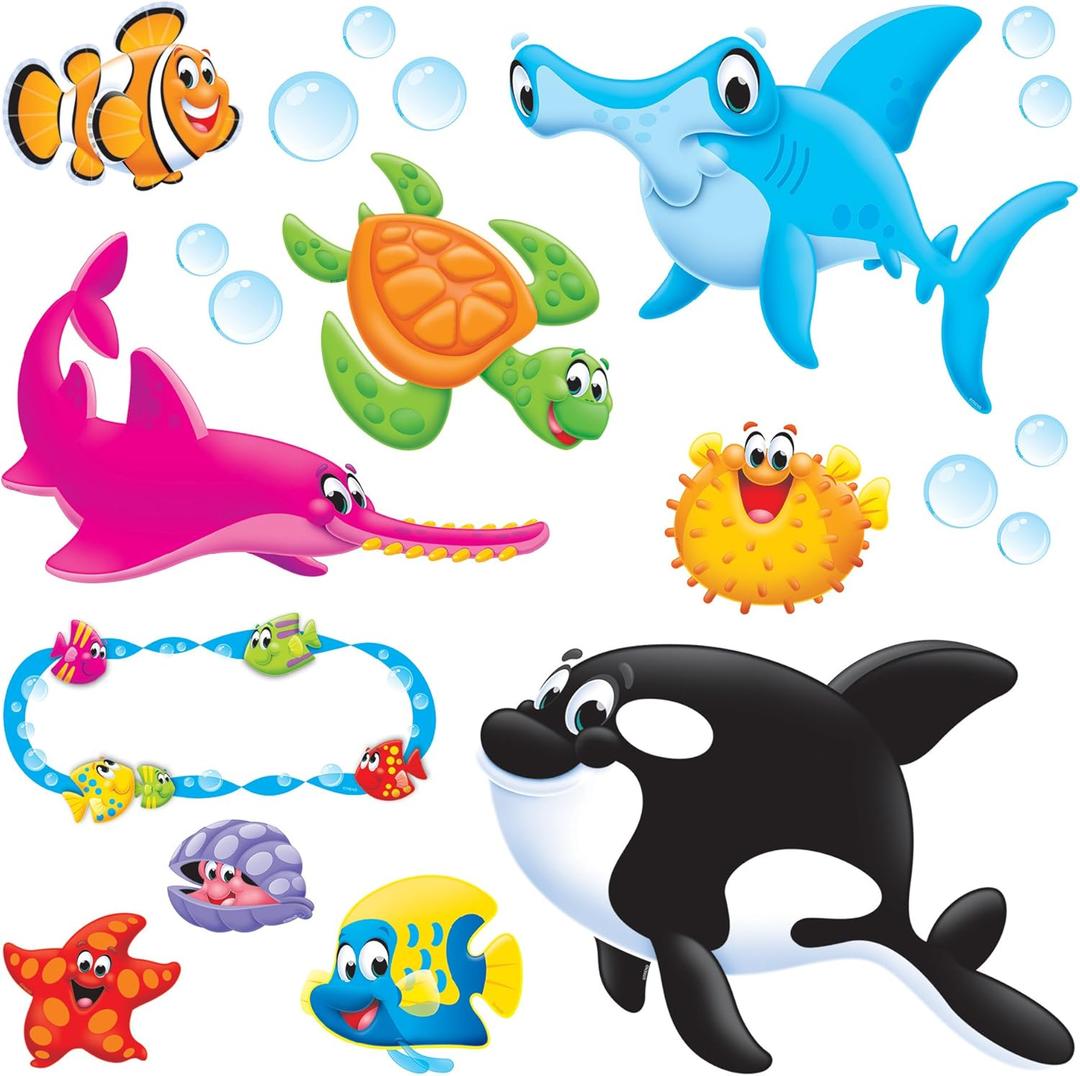 Sea Buddies Bulletin Board Set, 18 1/4 x 31, 47 Pieces
