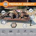 K&H Pet Products Original Elevated Pet Cot Tan with Microfleece Pad