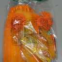 Orange Furry Character Costume Set with Orange Hair Headband Tutu Skirt Gloves Socks Mustache Eyebrows Glasses for World Book Day Cosplay