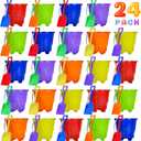 5 Inch Sand Castles Beach Buckets and Shovel Set,Sand Bucket Water Bucket for Beach Fun Great Summer Party Accessory24 Shovels and 24 Pail Buckets