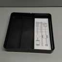 Silverware Organizer, Adjustable & Expandable Utensil Tray for Kitchen Cutlery Storage, Spoons Forks Knives Holder Storage Dividers, Multipurpose Silverware Drawer Organizer for Dining Table - Black