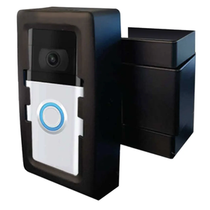 Anti-Theft Video Doorbell Door Mount, No Tools or Installation, Mounts Securely in Seconds, Compatible with Ring & Other Video Doorbells (Black)