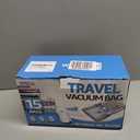 Vacuum Bags for Travel with Rechargeable Pump, 3 Sizes Vacuum Seal Bags for Clothing, Compression Vacuum Travel Bags for Luggage, Vacuum Packing Bags for Closet Organization (15)