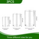 36pcs Glass Vase Cylinder for Centerpieces Small Flower Glass Clear Home Decor Centerpiece Table Flower Vase Decorations for WeddingHoliday 4,4.7,6Inch Tall