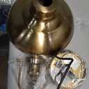 zeyu Farmhouse Pendant Lighting for Kitchen Island, 1-Light Industrial Hanging Pendant Light with Metal Dome Shade, Gold Finish, 016-1 BG (Medium, 1 Pack)