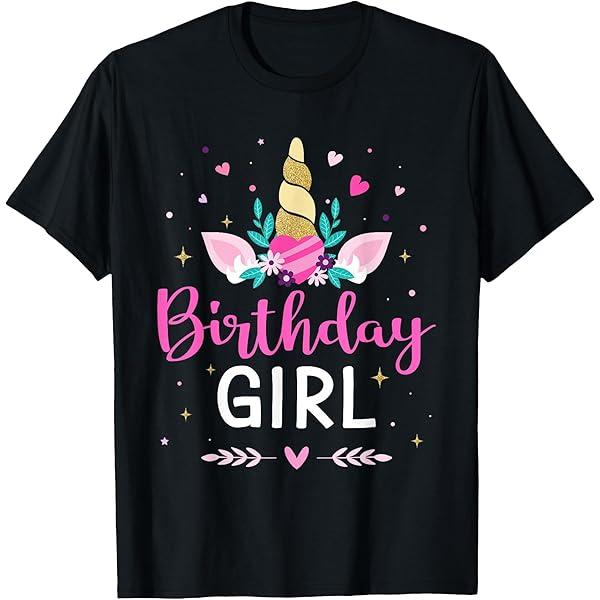 Birthday Girl Black Unisex Short Sleeve T-shirt, S