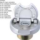 Keenso Fuel Gas Tank Cap,Stainless Steel GY6 Fuel Cap with Key Locking Fuel Tank Cap Replacement for RUCKUS,ROKETA,KAZUMA