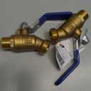 2pcs American Valve M71QT 1/2" Hose Bibb, 1/2 Inch, Brass