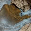 WELLAND Live Edge Teak Coffee Table, Natural Wood Rustic Coffee Table, 36" L x 36" W x 16" H, Cocktail Table, Accent Table, Plant Stand for Living Room, Bedroom, Home Office