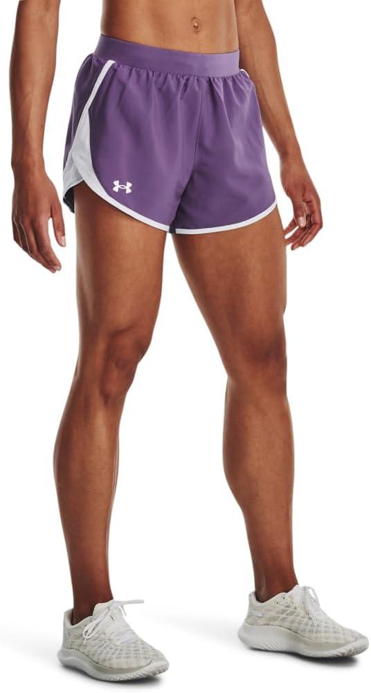 Under Armour Women's Fly by 2.0 Running Shorts ((571) Retro Purple / / Reflective)