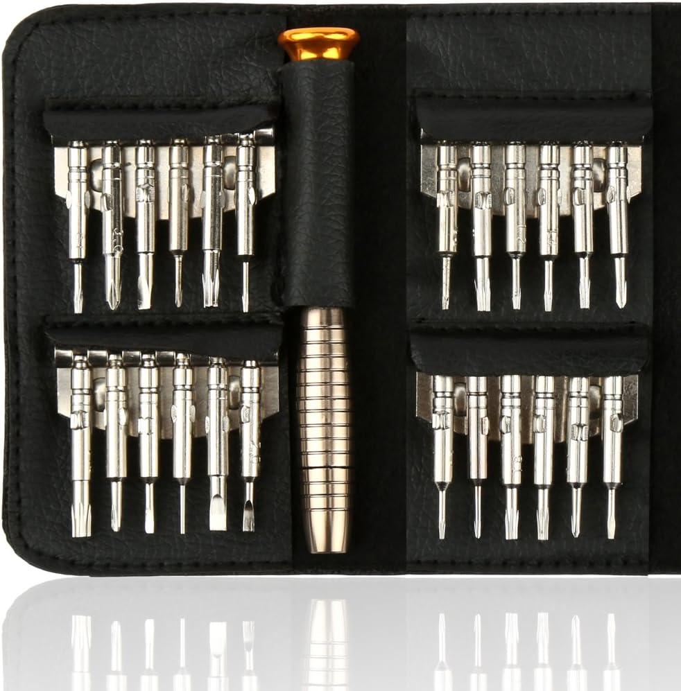H&S Precision Torx Screwdriver Set  Mini Screwdriver for Glasses, Watch, Laptop  Portable, Small, and Compact  Computer or Jewelers Repair Kit