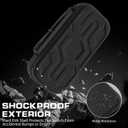 PAWDIARY Switch 2 Carrying Case Black Hardshell Pouch, Portable Travel Bag for Switch 2 Console & Controller, Large Capacity Switch 2 Accessories Bag Storage with 10 Game Card Slots