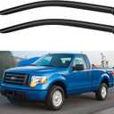 Window Visors Rain Guards for 2004-2014 Ford F150 SuperCab, Out-Channel Window Vent Wind Deflectors Visors Shades for 09-14 F-150 Standard/SuperCrew Cab (for 2 Front Doors Only)