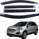 Window Visors Rain Guards Shield for 2015-2025 Ford Edge, Out-Channel Window Vent Wind Deflectors Visors Shades for 15-25 Edge (cor fumosa)