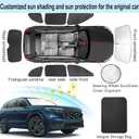 TINGLU Window Shades for Honda CR-V 2023-2026 Accessorie Car Side Full Windows Rear Triangular Windshield Sun Shade Sun UV Rays & Privacy Protection for Camping,Napping,and Relaxing 8PCS