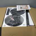 GJeg Ceiling Fans with Lights, 42 Inch Low Profile Ceiling Fan with Lights and Remote Control, LED Dimmable DC Reversible, 8 Speed, Noiseless, Modern Black Ceiling Fan for Bedroom, Indoor/ Outdoor Use