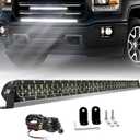 BraveWAY 32Inch LED Light Bar 180W 36000LM Dual Row Light Bar Spot Flood Combo LED Work Lights 6D Lens Fog Lights Offroad Lighting Driving Lightbar for Trucks UTV ATV Tractor SUV 4WD Boat 4X4 Pickup