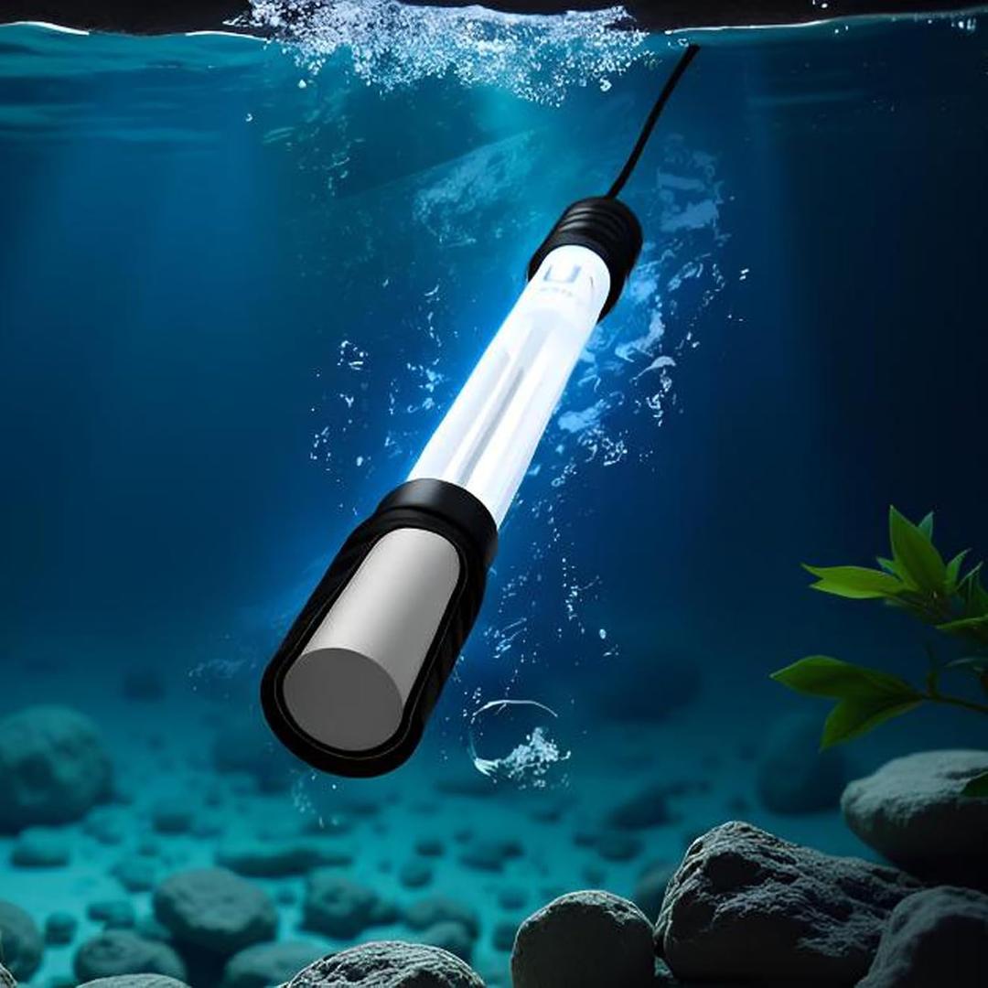 Pond UV Light for Fish Tank UV Pond Water Clarifier for 100-2000 Gallon UV Pond Filter for Koi Pond Swimming Pool,Spa,Large Fish Tank UV Light Aquarium for Outdoor Pond Algae Control32W