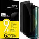 NEW'C 3 Pack Privacy for iPhone 12 Mini Screen Protector (5.4"), Enhanced 28-Degree Privacy Angle, Ultra Durable 9H Hardness, Bubble-Free