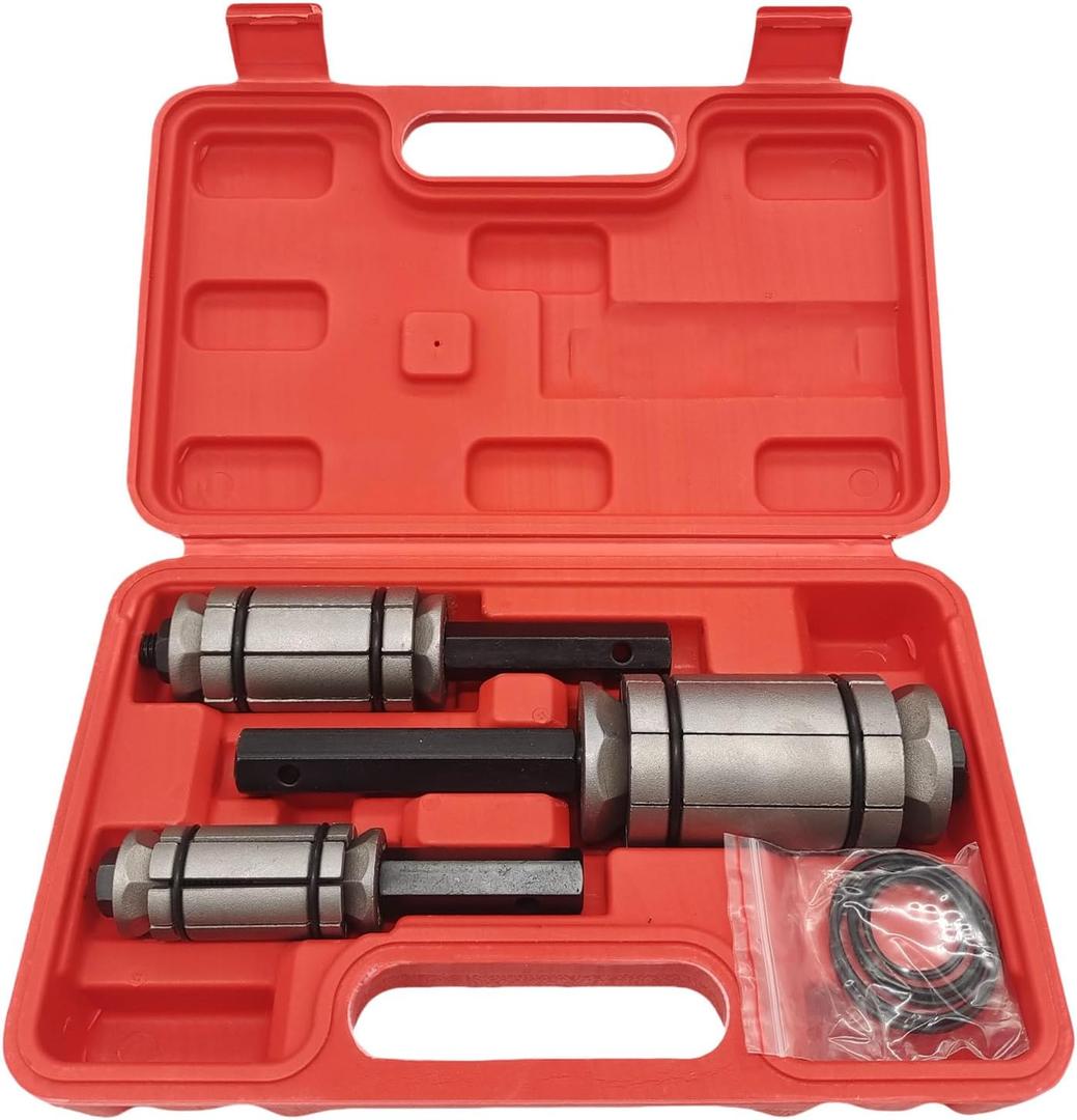1/18'' to 3-1/2'' Exhaust Pipe Expander Tool, Tail Pipe Spreader Kit Compatible with Most Vehicles and Trucks