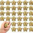 Jenaai 36 Pcs 2.2 Inch Star Stress Balls Motivational Stress Relief Balls Bulk Quote Relief Mini Foam Stars for Students Teens Adults Relieve Anxiety Party Bag Fillers