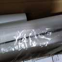 MEXAU 2 Pack White Tension Curtain Rods 41-126 In Extra Long Outdoor Patio Curtain Rods No Drilling Adjustable Heavy Duty Tension Rods for Windows Bathroom Living Room Curtains, Rod Diameter 1.26In