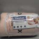 CozyLux Full Size Comforter Sets Blush Pink - 7 Pieces Bed in a Bag Full, Luxury Soft Bed Set for All Seasons, Bedding Set with Down Alternative Comforter, Sheets, Pillowcases & Shams