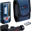 BOSCH LR8 165 ft. Red and Green-Beam Line Laser Receiver, Includes Mounting Bracket, 2 AA Batteries, & Belt Pouch