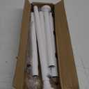 ENJOYBASICS Shower Curtain Rod 30 to 76 Inches, 1 Inch Stainless Steel Adjustable Spring Tension Rods No Drill for Bathroom, Closet, Window, Room Divider, Never Rust, Non Slip, White