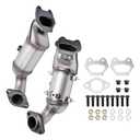 Upgrade Front & Rear Converter Compatible with 2011-2019 Chrysler Town & Country, Dodge Grand Caravan, Journey, Avenger, 200 3.6L Replace 674121 (EPA Compliant)