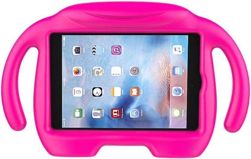 LEDNICEKER Kids Case for iPad Mini 1 2 3 4 5 - Light Weight Shock Proof Handle Stand Kids Friendly for iPad Mini, Mini 5 (2019), Mini 4, Mini 3rd Generation, Mini 2 Tablet - Magenta/Rose