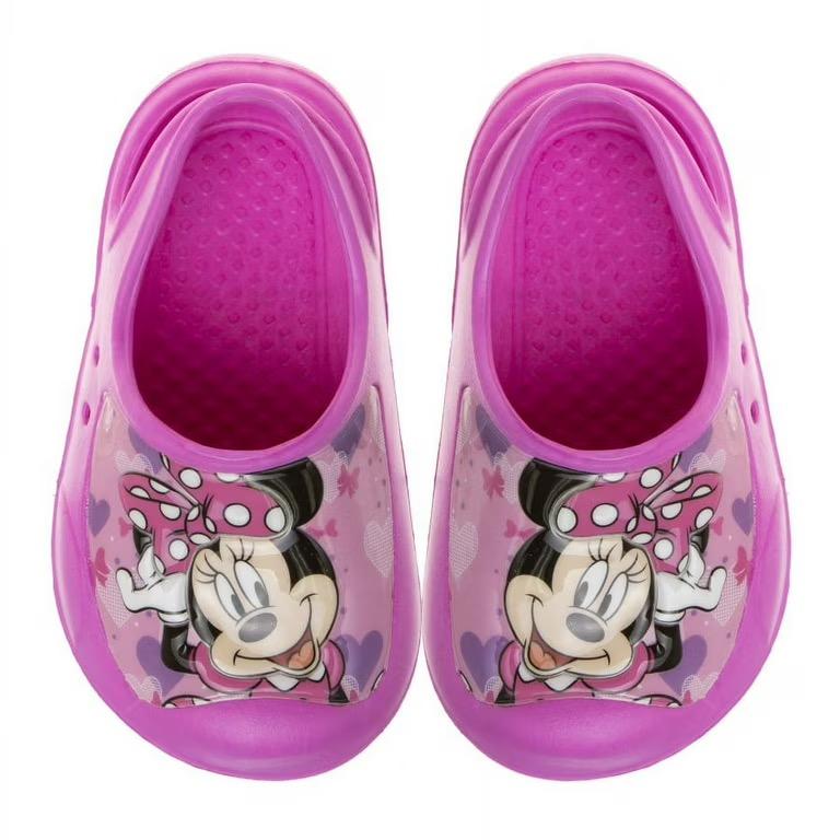 Disney Minie Mouse Girls Clogs closed toe with back strap sandals - Pink, 9-10