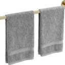 Brushed Gold Towel Bar, 24 Inch Bathroom Towel Rack (Total Length 26-Inch), Towel Holder Wall Mounted, Thicken SUS304 Stainless Steel Towel Rod Modern Home Decor