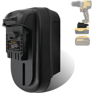 Convert for DeWalt 20V Battery Adapter to 12V, Convert for DeWat 20V 60V Battery to 12v Batery Replacement, Work for DeWalt 12V Cordless Tools Below 240W (Only DM18DW12 Adapter Included)