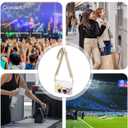 FANGSUN Clear Bag for Stadium Events, Clear Purses for Women, Transparent Crossbody Stadium Bag for Concert, Sport (Beige Herringbone)