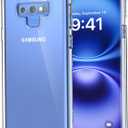 Samsung Galaxy Note 9 Clear Case Military-Grade Drop Protection, Anti-Yellowing Hybrid TPU Cover, Wireless Charging Compatible