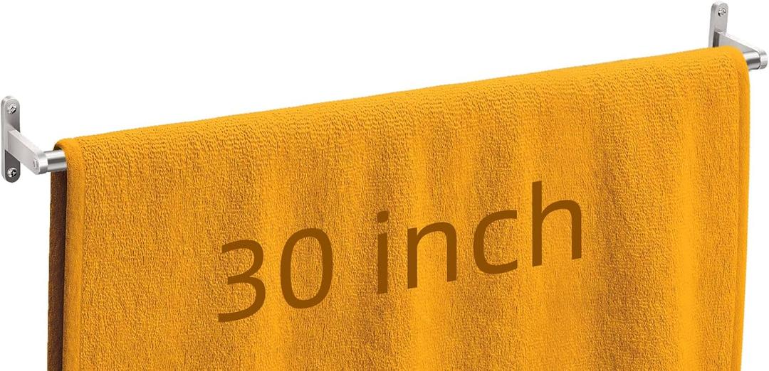 30 Inch Towel Bar for Bathroom Wall, KLJKPA Towel Racks for Bathroom Hanging Bath Towels, Single Towel Rod, Brushed Nickel