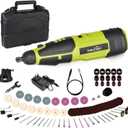 SnapFresh 12V Cordless Rotary Tool Kit,7 Variable Speeds w/Flex Shaft,80+ Change Accessories Multi Tool-Battery Fast Charger & Tool Bag-for Cutting, Sanding, Polishing, Drilling,Handmade or DIY Crafts